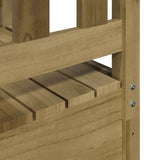 Torre da Gioco Marrone Legno Impregnato Solido