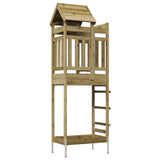 Torre da Gioco Marrone Legno Impregnato Solido