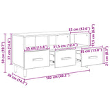 Mobile TV 102 x 36 x 50 cm Rovere Artigianale Legno truciolato