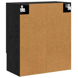 Armadietto a muro Rovere Nero 60 x 31 x 70 cm Legno truciolato