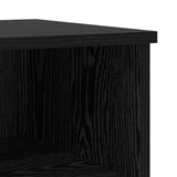 Armadietto per letto con cassetto Rovere Nero 40 x 35 x 50 cm