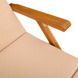 Lettino prendisole reclinabile e pieghevole 2 pcs Beige