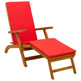 Lettino prendisole reclinabile e pieghevole 2 pcs Rosso