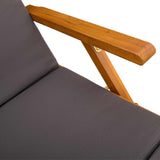 Lettino prendisole reclinabile e pieghevole 3 pcs Grigio Scuro