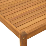 tavolo Legno di Acacia Massello Naturale 60 x 60 x 30 cm