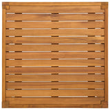 tavolo Legno di Acacia Massello Naturale 60 x 60 x 30 cm