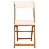 Sedie Bistro da Giardino 2 pcs Bianco Crema 40 x 53 x 80 cm