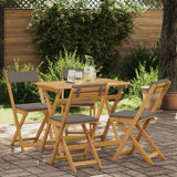 Sedie Bistro da Giardino 4 pcs Grigio Scuro 40 x 53 x 80 cm