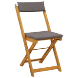 Sedie Bistro da Giardino 4 pcs Grigio Scuro 40 x 53 x 80 cm