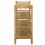 Scarpiera con lo scaffale Naturale 4 ripiani Bambù