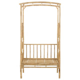 Arco da Giardino con Panchina Naturale 115 x 50 x 205 cm Bambù