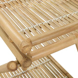 Carrello da servizio con ruote Naturale 79 x 67,5 x 84 cm Bambù