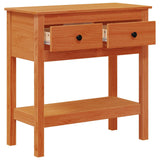 Tavolo consolle con cassetto Marrone cerato 75 x 35 x 75 cm