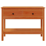 Tavolo consolle con cassetto Marrone cerato 100 x 35 x 75 cm