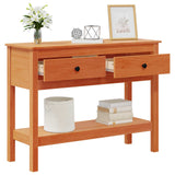 Tavolo consolle con cassetto Marrone cerato 100 x 35 x 75 cm