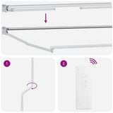 Struttura della tenda elettrica retrattile Bianco 3 x 2,5 m