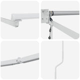 Struttura della tenda elettrica retrattile Bianco 5 x 3 m