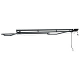 Cornice per Tenda Manuale con LED Antracite 3 x 2,5 m Alluminio