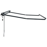 Cornice per Tenda Manuale con LED Antracite 3 x 2,5 m Alluminio