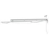 Telaio tenda elettrica con LED Bianco 3,5 x 2,5 m Alluminio