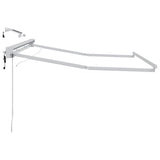 Telaio tenda elettrica con LED Bianco 3,5 x 2,5 m Alluminio