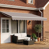 Telaio tenda elettrica con LED Bianco 4,5  3 m Alluminio