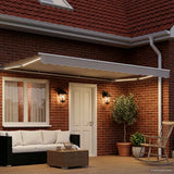 Telaio tenda elettrica con LED Bianco 4,5  3 m Alluminio