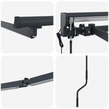 Telaio tenda elettrica con LED Antracite 4  3 m Alluminio