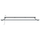 Telaio tenda elettrica con LED Antracite 4  3 m Alluminio