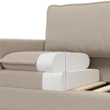 Divano Grigio Chiaro 76 x 81 x 87,5 cm Tessuto