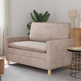 Divano Beige 126 x 81 x 87,5 cm Poliestere