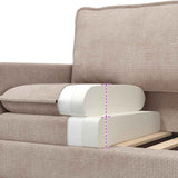 Divano Beige 126 x 81 x 87,5 cm Poliestere