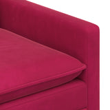 Divano Rosso Vino 156 x 81 x 87,5 cm Velluto