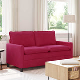 Divano Rosso Vino 156 x 81 x 87,5 cm Velluto