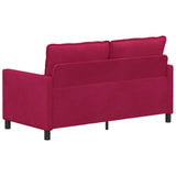 Divano Rosso Vino 156 x 81 x 87,5 cm Velluto