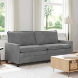 Divano Grigio Scuro 196 x 81 x 87,5 cm Velluto