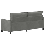 Divano Grigio Scuro 196 x 81 x 87,5 cm Velluto