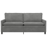 Divano Grigio Scuro 196 x 81 x 87,5 cm Velluto