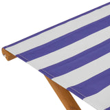 Lettino 2 pcs Legno di Eucalipto Massello Blu e Bianco