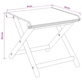 Lettino 2 pcs Legno di Eucalipto Massello Blu e Bianco