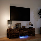 Mobile TV con LED 140 x 34 x 40 cm Quercia Affumicata