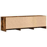 Mobile TV con LED 140 x 34 x 40 cm Quercia Affumicata