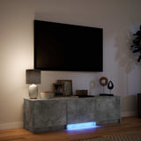 Mobile TV con LED 140x34x40 cm Grigio Cemento