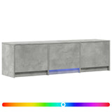 Mobile TV con LED 140x34x40 cm Grigio Cemento
