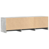 Mobile TV con LED 140x34x40 cm Grigio Cemento