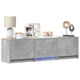 Mobile TV con LED 140x34x40 cm Grigio Cemento