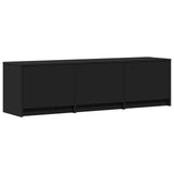 Mobile TV con LED 140 x 34 x 40 cm Nero Legno ingegnerizzato