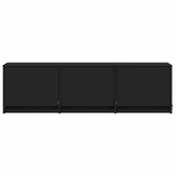 Mobile TV con LED 140 x 34 x 40 cm Nero Legno ingegnerizzato