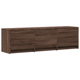 Mobile TV con LED 140 x 34 x 40 cm Quercia marrone