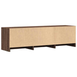 Mobile TV con LED 140 x 34 x 40 cm Quercia marrone